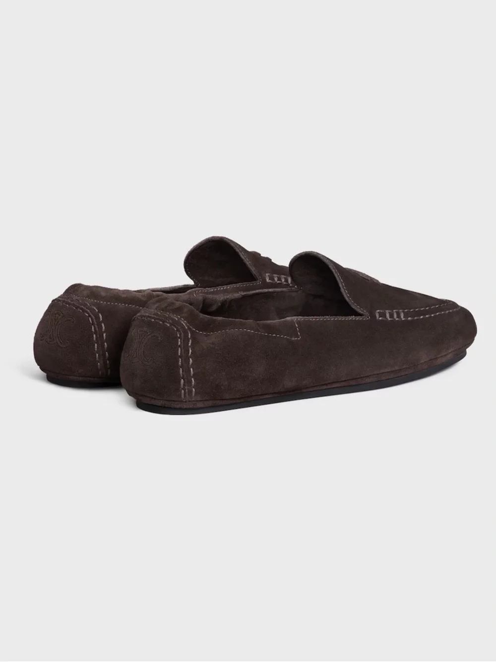 BNIB Celine Adam Loafer in Dark Brown Size 37
